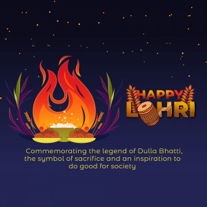 Happy Lohri hd images poster banner status and hd photos